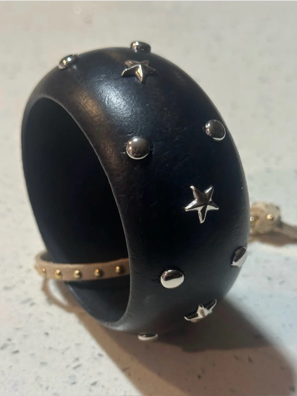 New! Stars & Dots studded wooden bangle bracelet by urban outfitters/ NWT